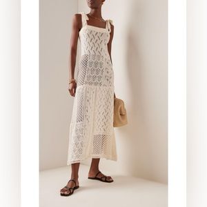 Zimmermann Anneke tie-shoulder crochet maxi dress
